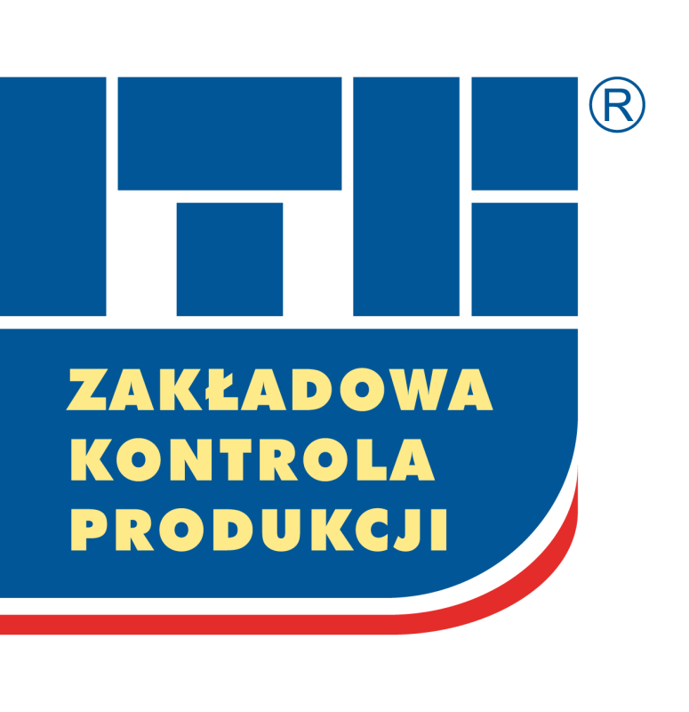 Logo certyfikacji ITB Zakładowej Kontroli Produkcji ZKP