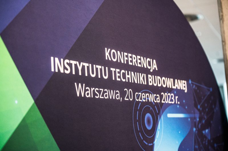 baner konferencyjny: KONFERENCJA INSTYTUTU TECHNIKI BUDOWLANEJ Warszawa, 20 czerwca 2023 r.
