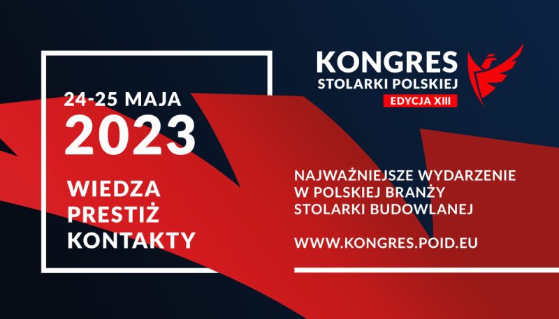 24-25 maja 2023 Wiedza Prestiż Kontakty - grafika Kongresu Stolarki Polskiej